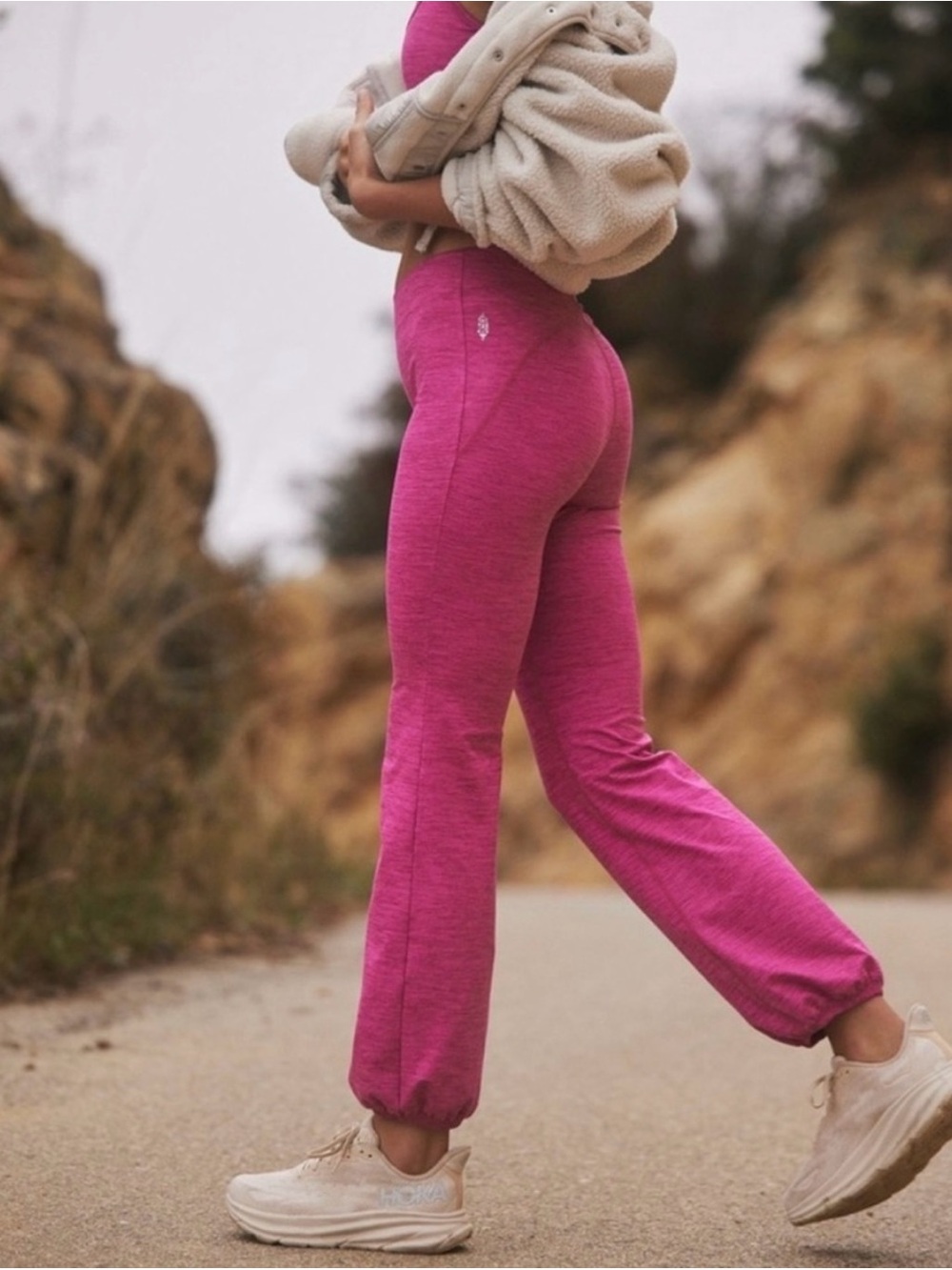 FP Movement by Free People | Hot Pink High-Rise Track Joggers